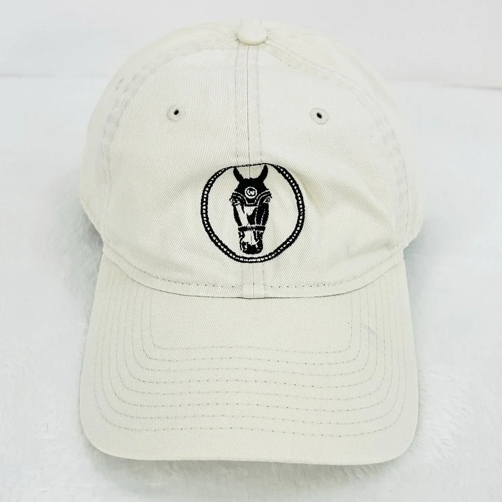 New Era Horse Patch Logo 9TWENTY Hat Cap‎ Adjustable Strapback Beige Outdoors